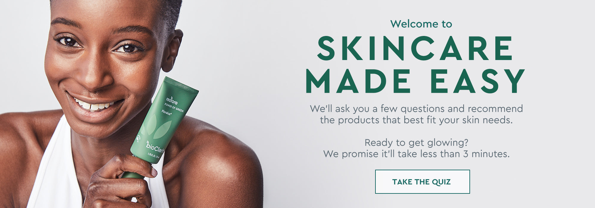 Welcome to Skincare Made Easy - Follow link to start the skin quiz
